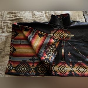 Pendleton reversible wool cape